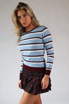 Baby Blue Stripe Sweater