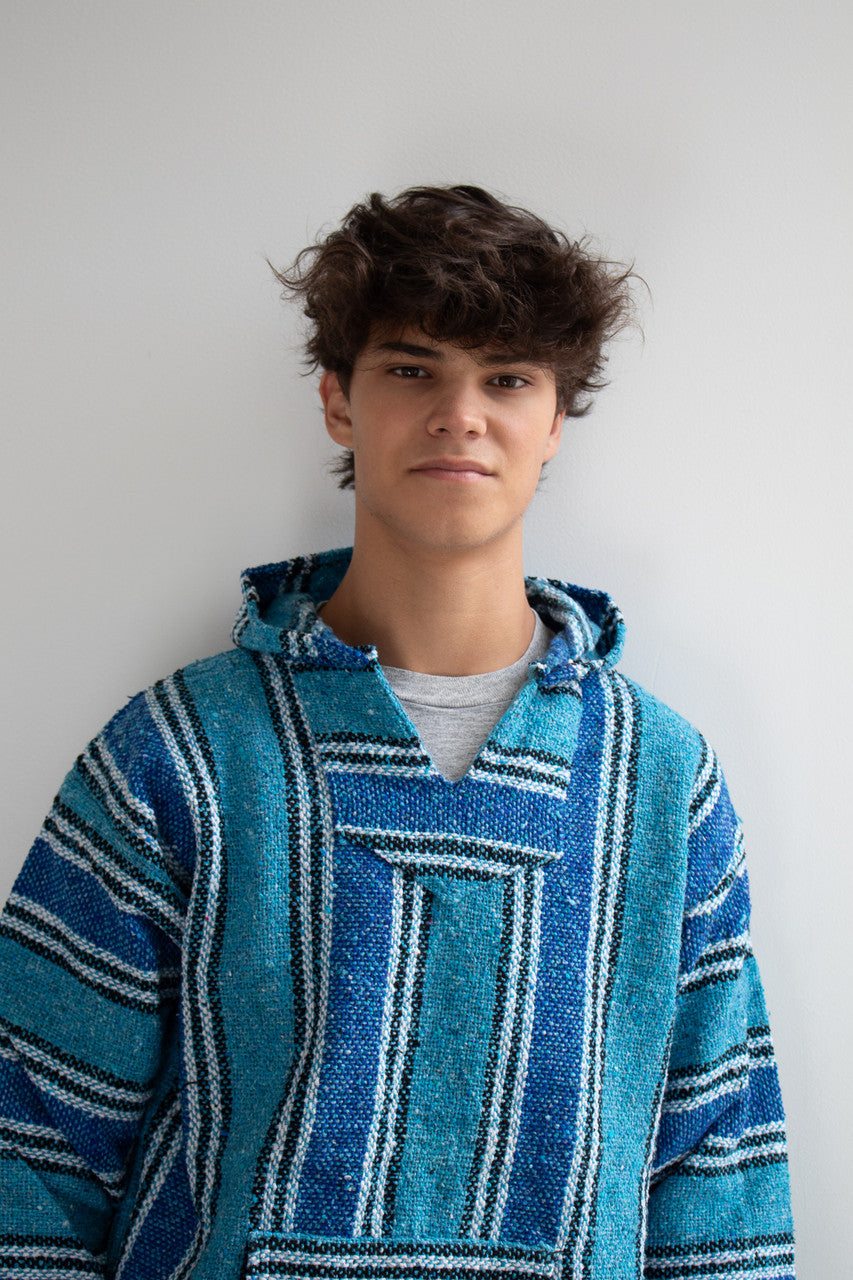Lightweight Turquoise Baja Hoodie