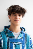 Lightweight Turquoise Baja Hoodie