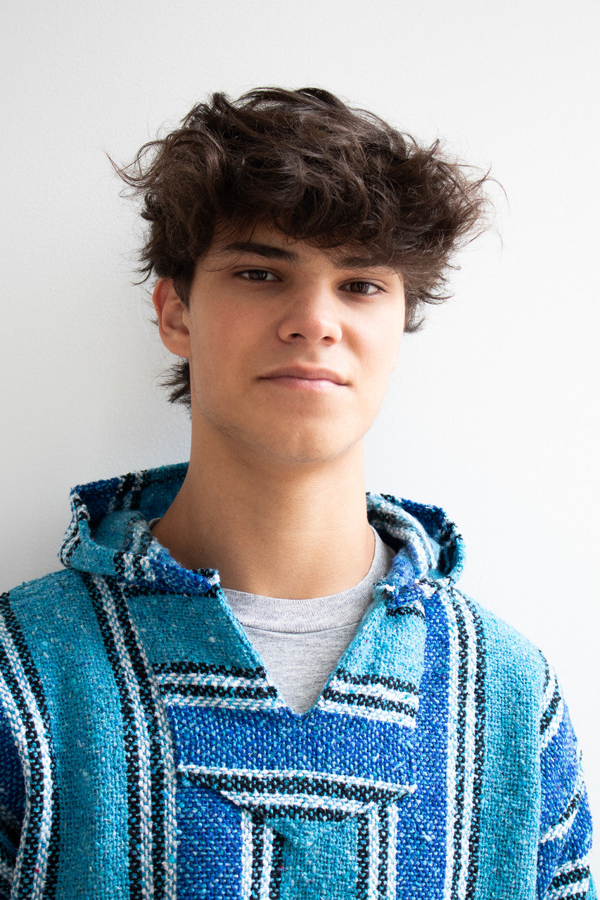 Lightweight Turquoise Baja Hoodie