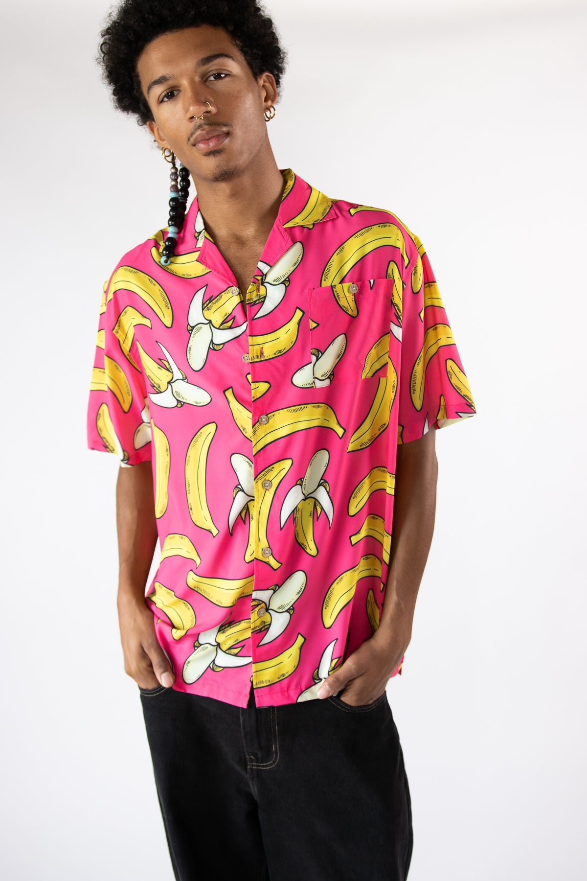 Bananas Hawaiian Button Up Shirt