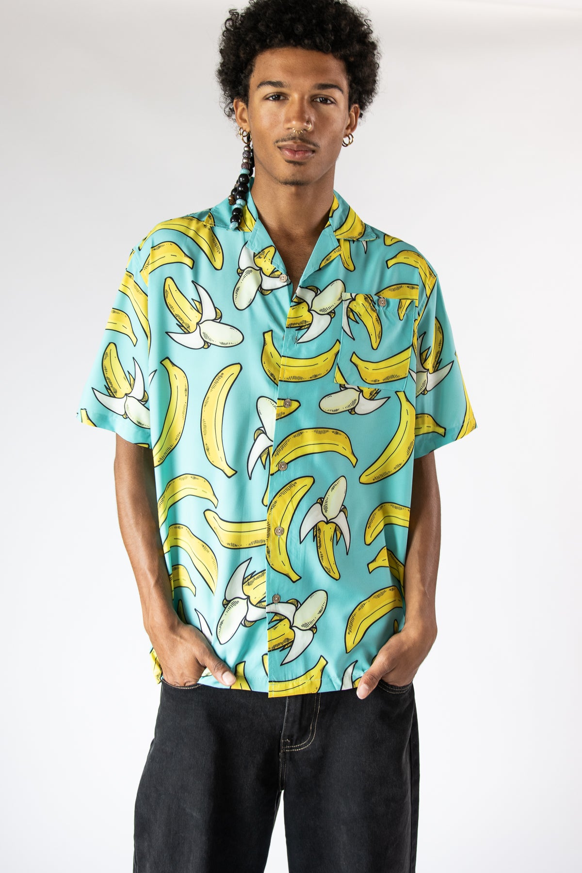 Bananas Hawaiian Button Up Shirt