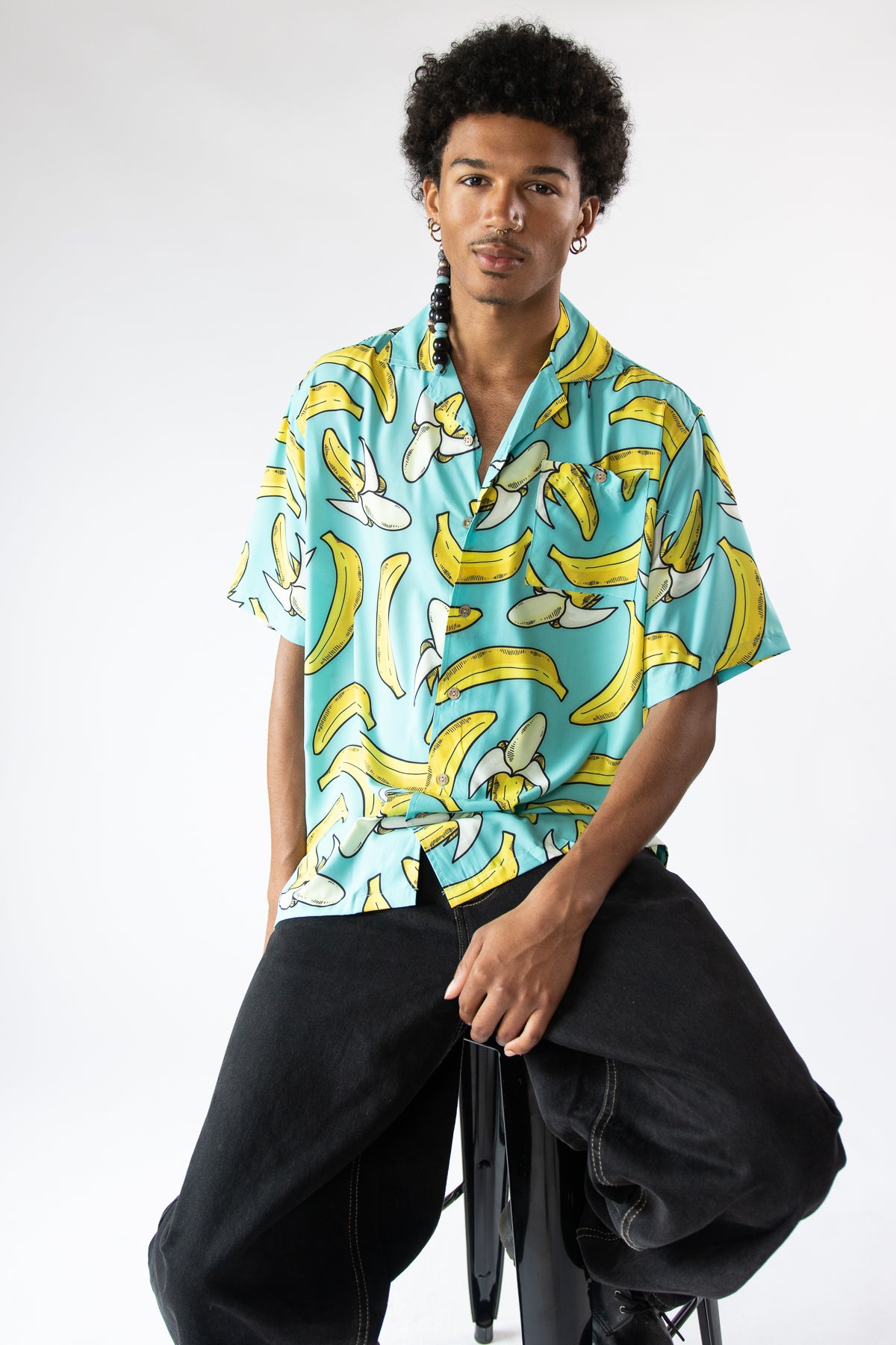Bananas Hawaiian Button Up Shirt