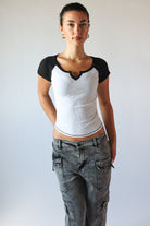 Cap Sleeve Baseball Tee