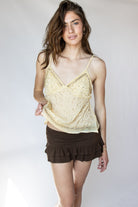 Beaded Chiffon Babydoll Top