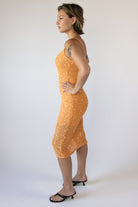 Sequin Boucle Cami Midi Dress