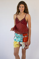 Beaded Chiffon Babydoll Top