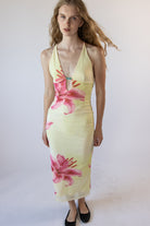 Beaded Halter Lily Dress
