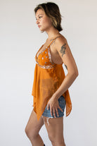 Beaded Sequin Scarf Top