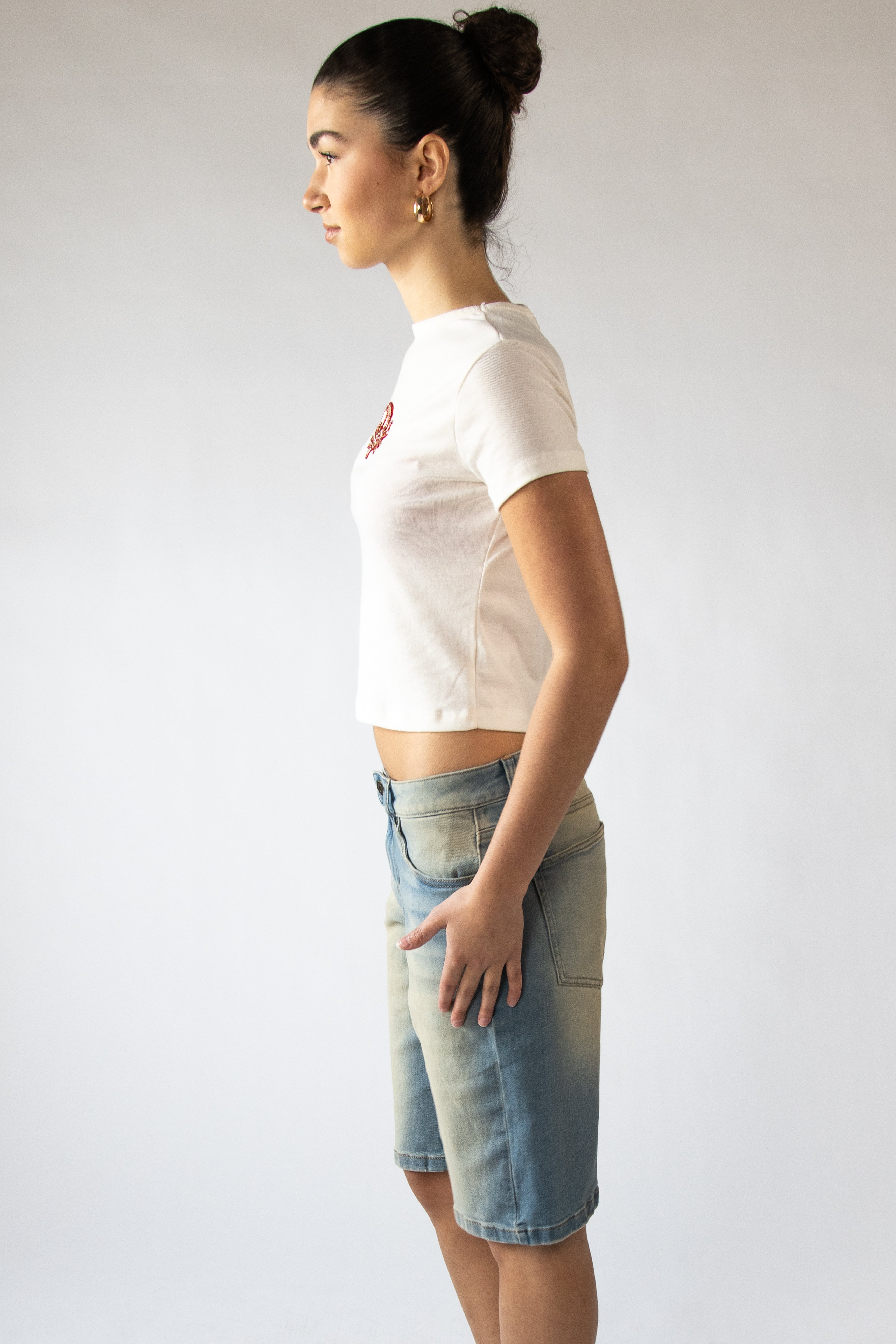 Seaside Beaded Patch Baby Tee