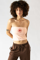 Beaded Patch Tube Top