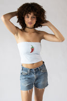 Beaded Patch Tube Top