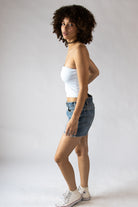 Beaded Patch Tube Top