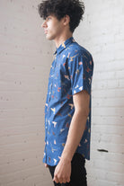 Birds of Prey Woven Button Up Shirt