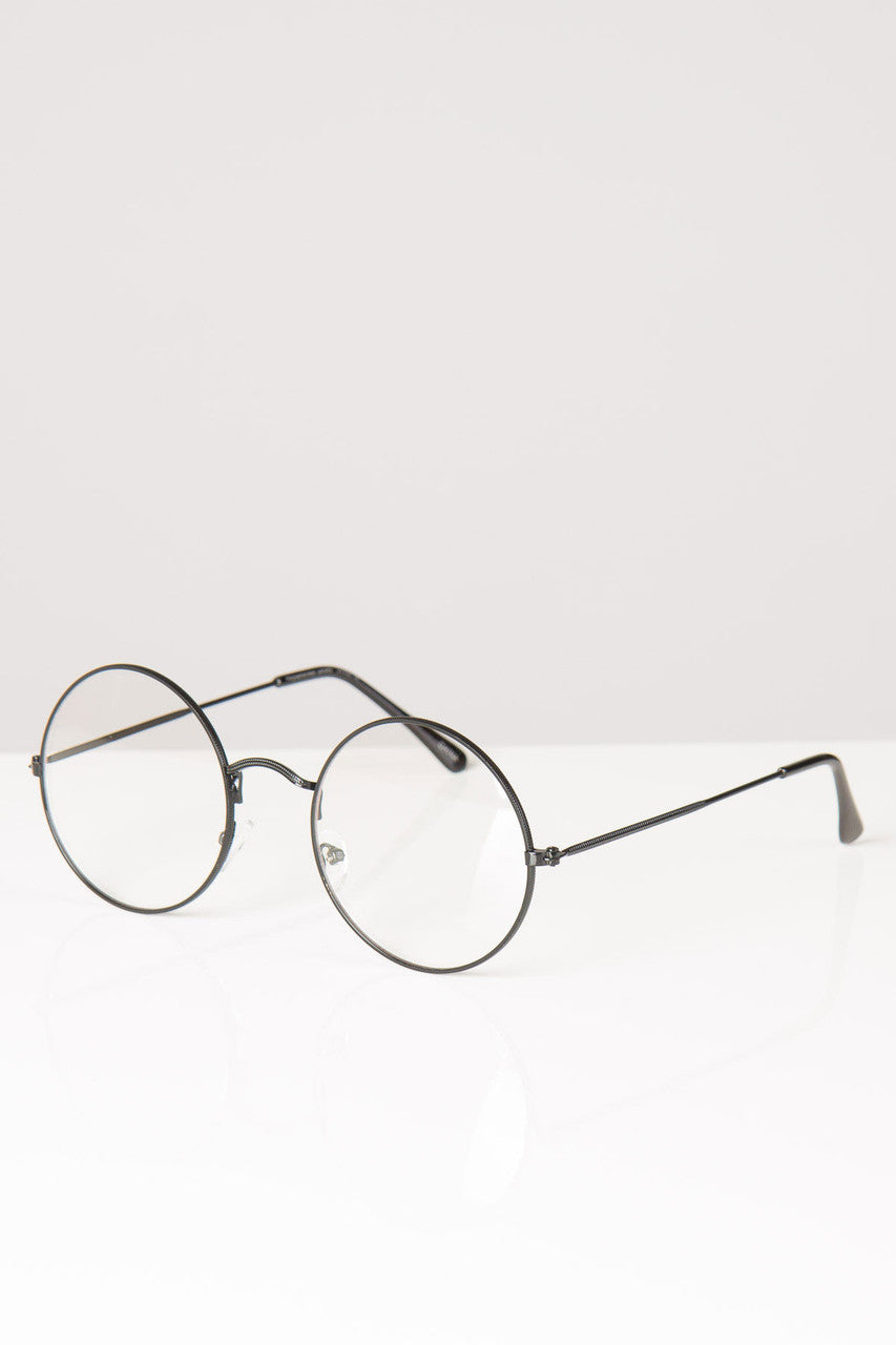 Large Round Clear Sunglasses