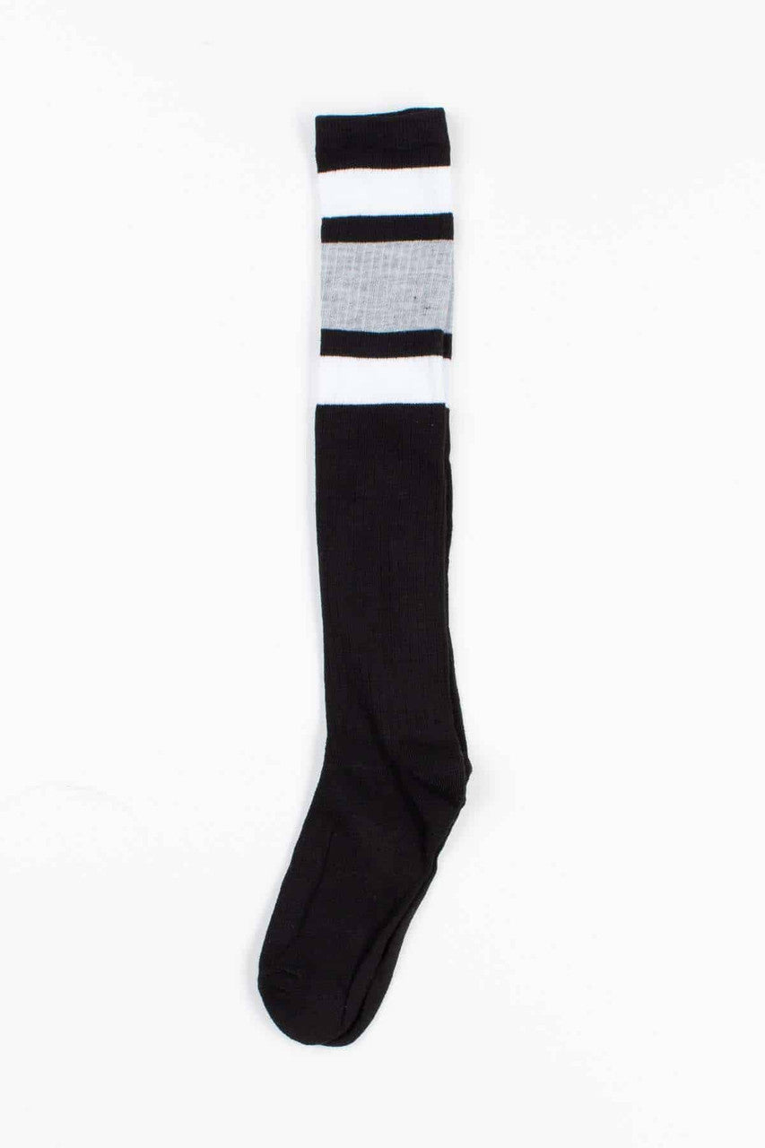 Old School Tube Socks Wide Stripe