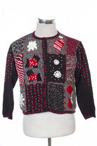 Black Ugly Christmas Cardigan 20294