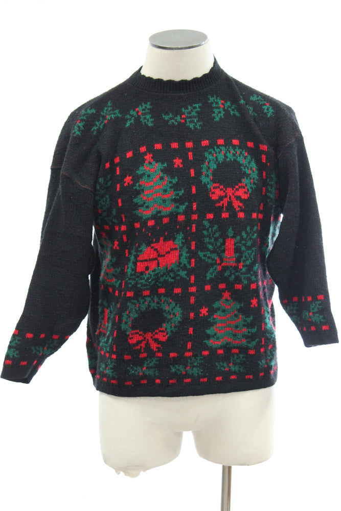 Black Ugly Christmas Pullover 5321