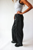 Black Barrel Jean with charm