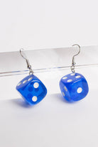 Blue Dice Earrings