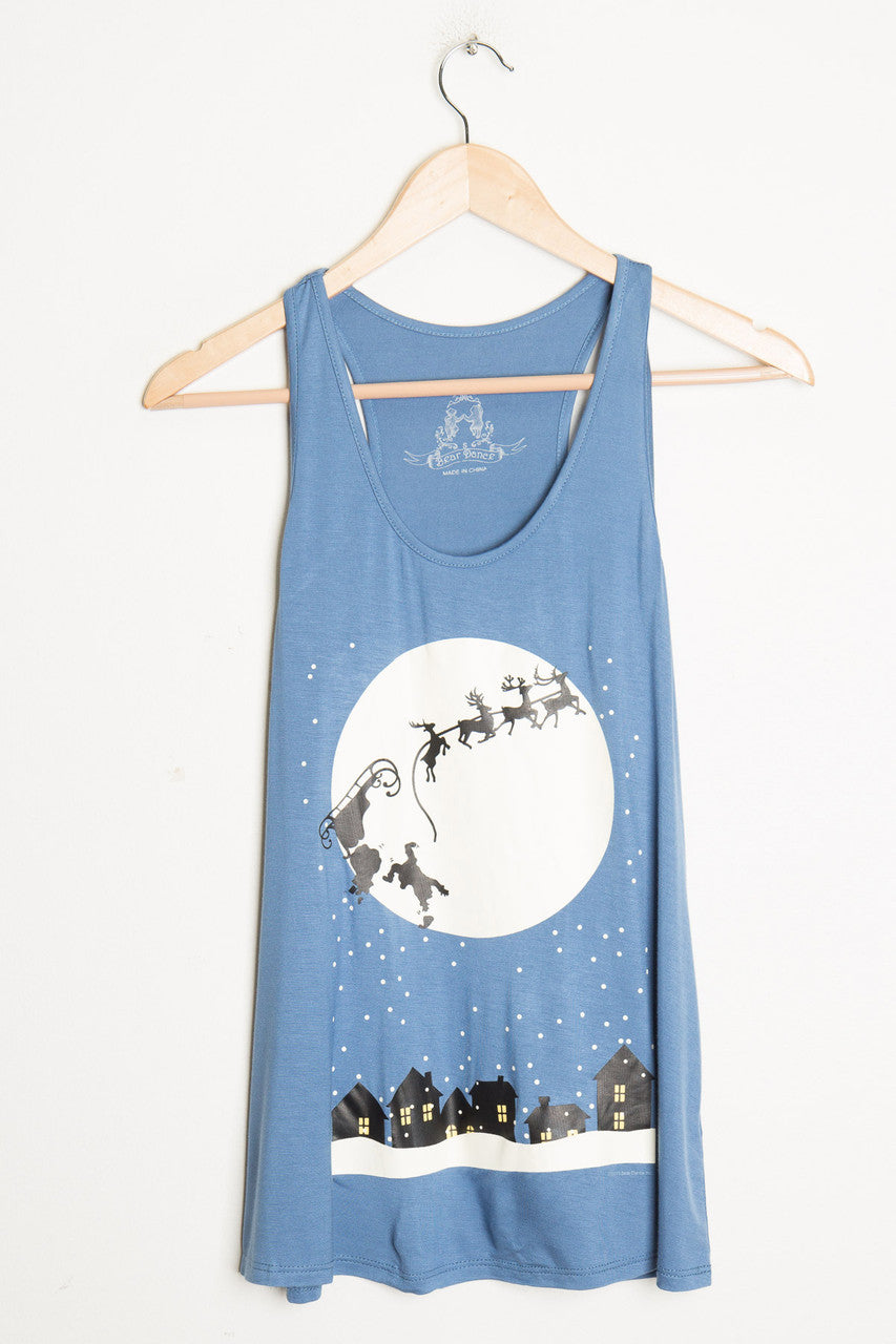 Falling Santa Christmas Tank