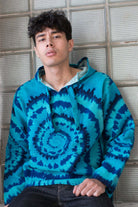 Blue Tie Dye Baja Hoodie