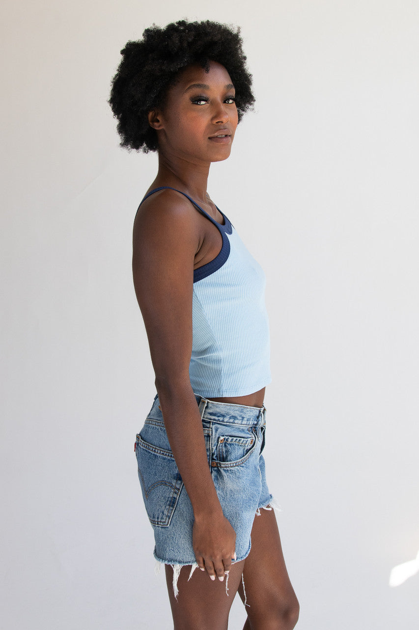 Contrast Trim Tank Top – Ragstock