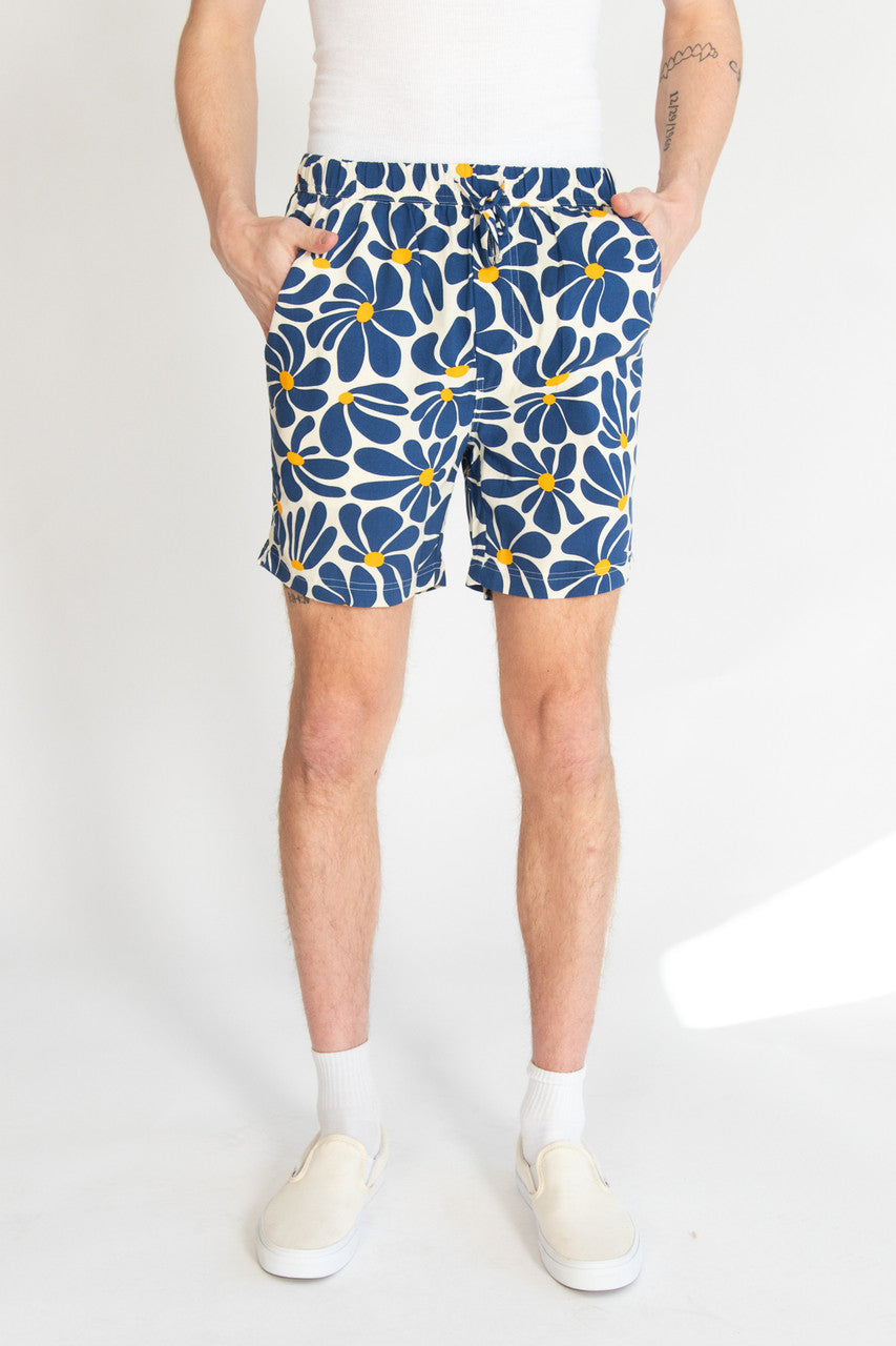 Cobalt Daisy Shorts