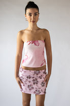 Baby Pink Lily Mesh Tube Top