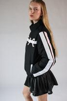 Bow Stripe Puffer Jacket
