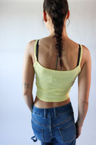 Satin Bow Tank Yellow