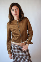 Suede Moto Jacket