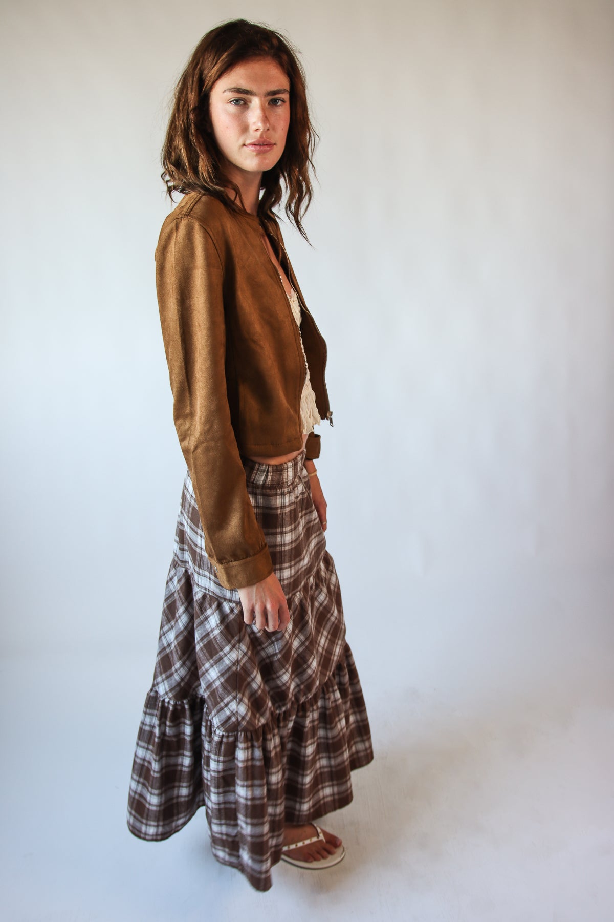 Suede Moto Jacket