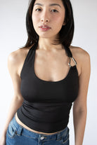 Buckle Halter Top