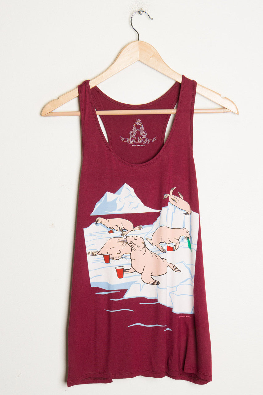 Sea Lion Christmas Party Tank