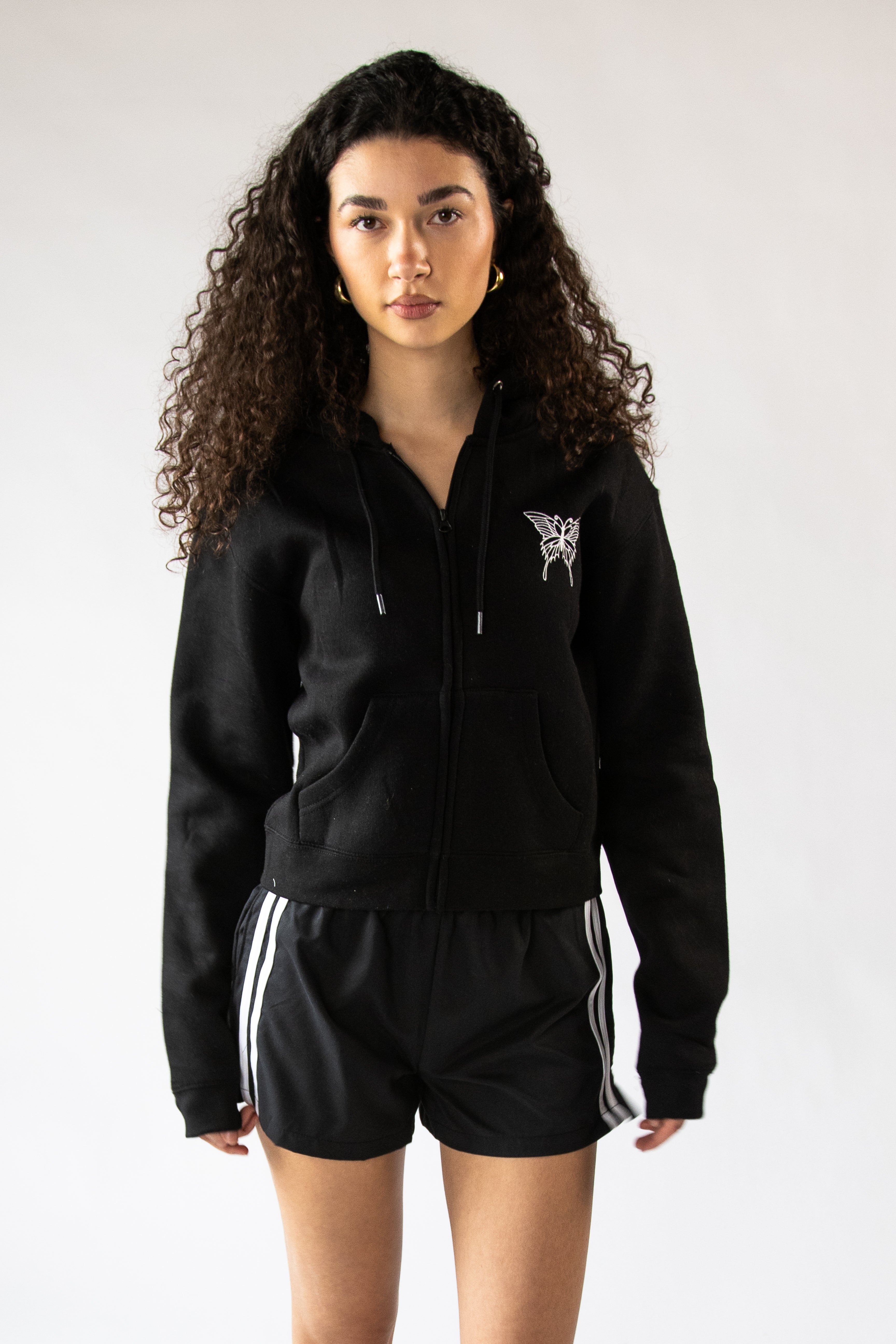 Rhinestone Butterfly Hoodie