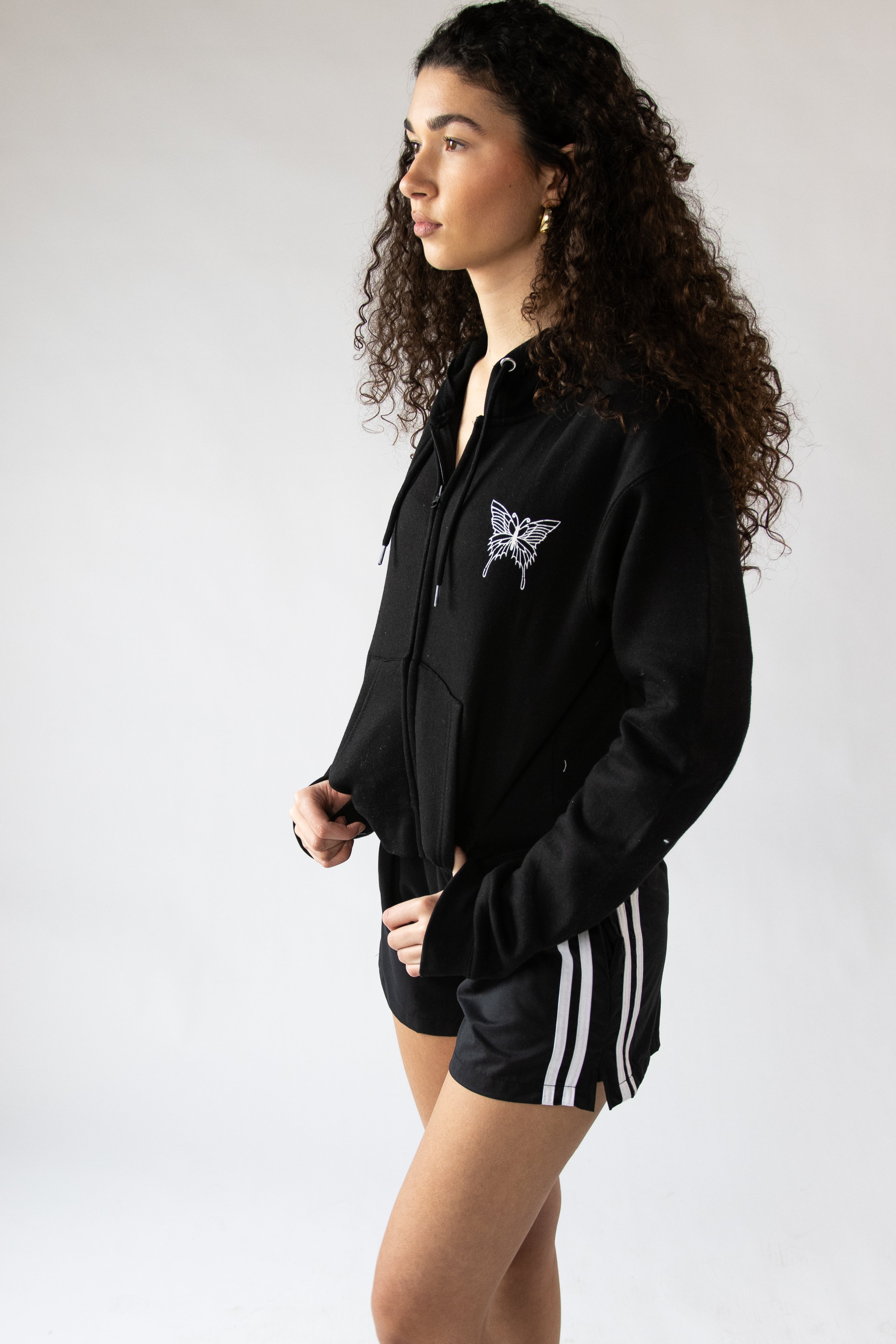 Rhinestone Butterfly Hoodie