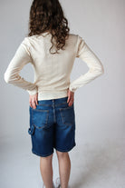 Button Down Pointelle Long Sleeve Shirt