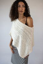 Cable Knit Poncho