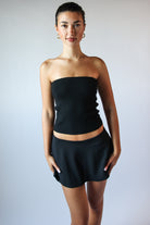 Cable Knit Sweater Tube Top