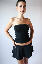 Cable Knit Sweater Tube Top