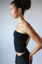Cable Knit Sweater Tube Top