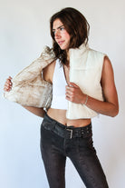 Reversible Woodland Camo Puffer Vest