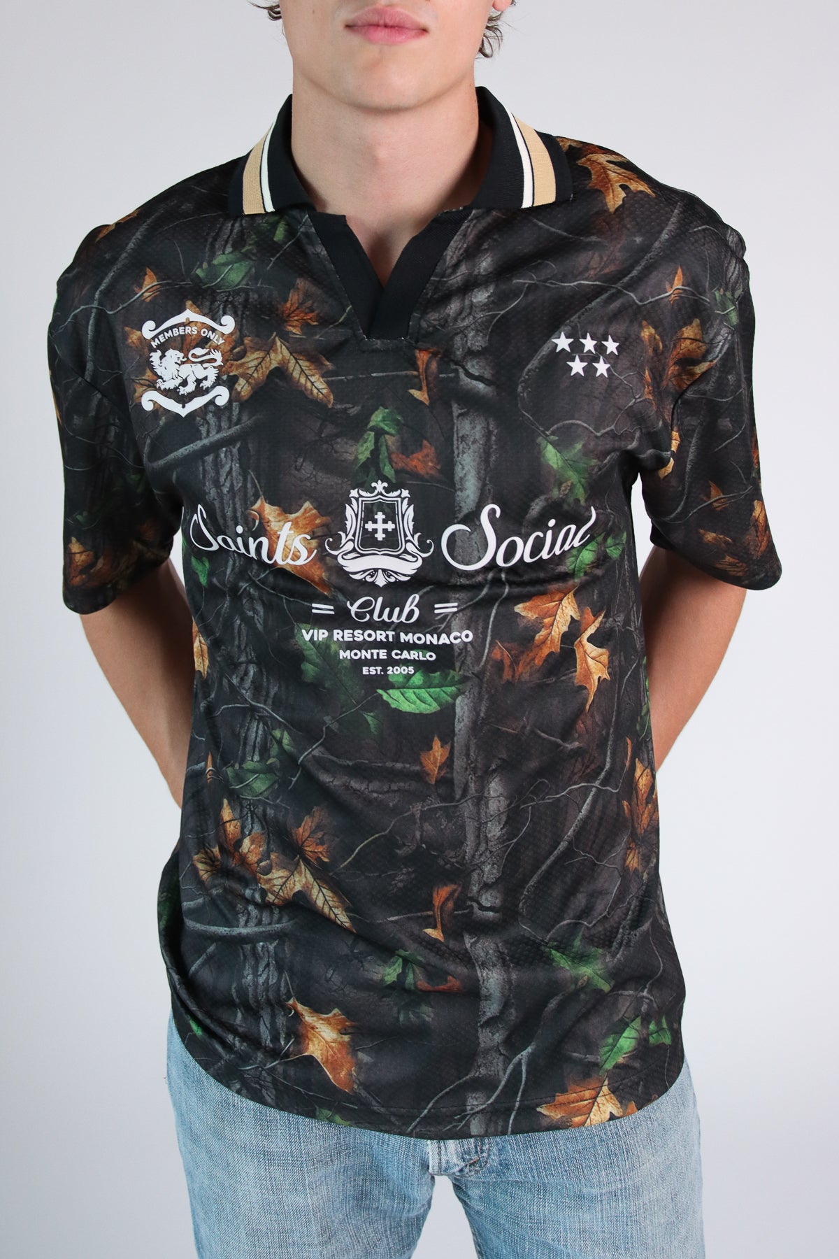 Camo Saints Social Club Soccer Shirt
