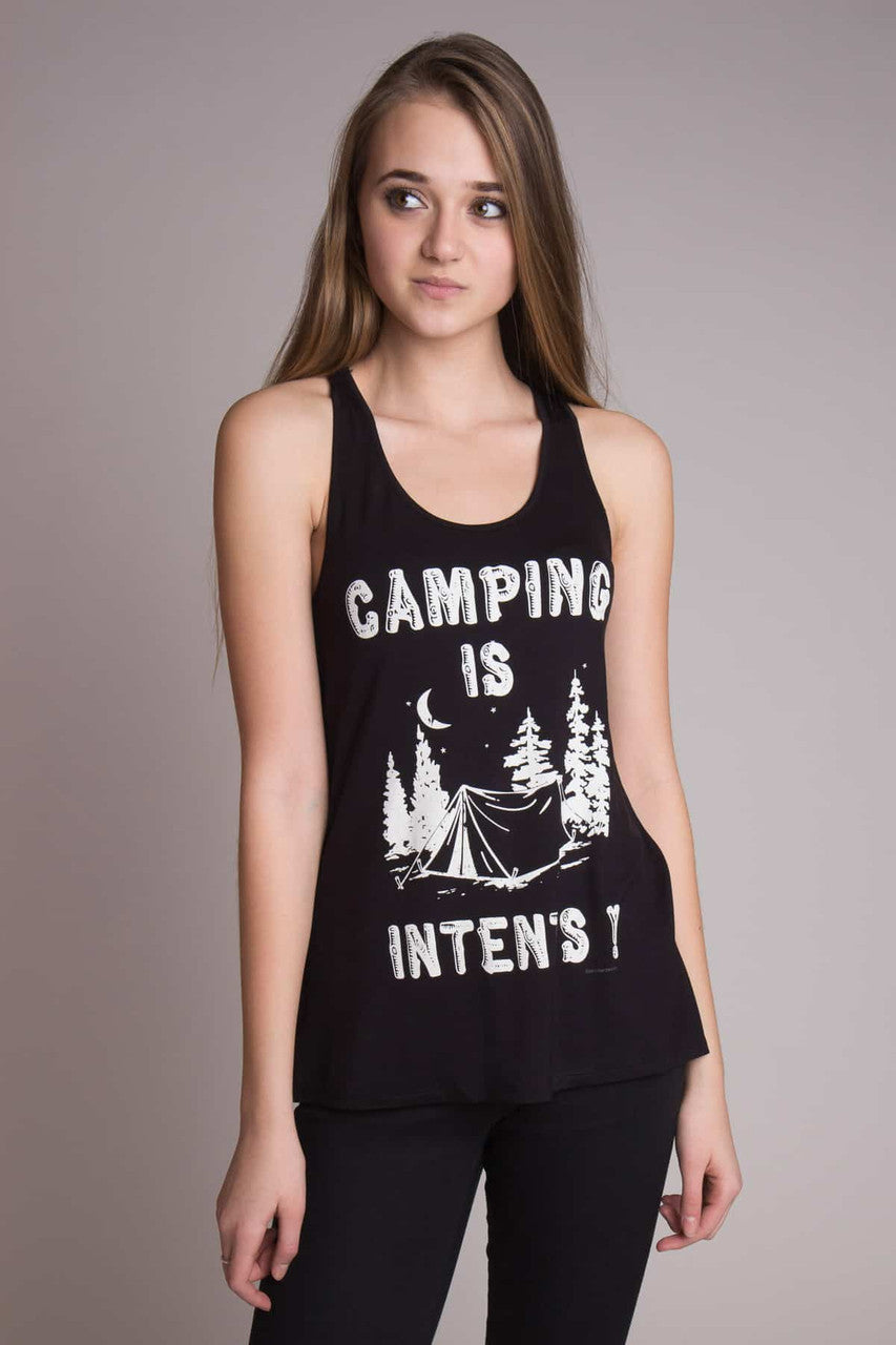 Camping Is Intents Graphic Tank