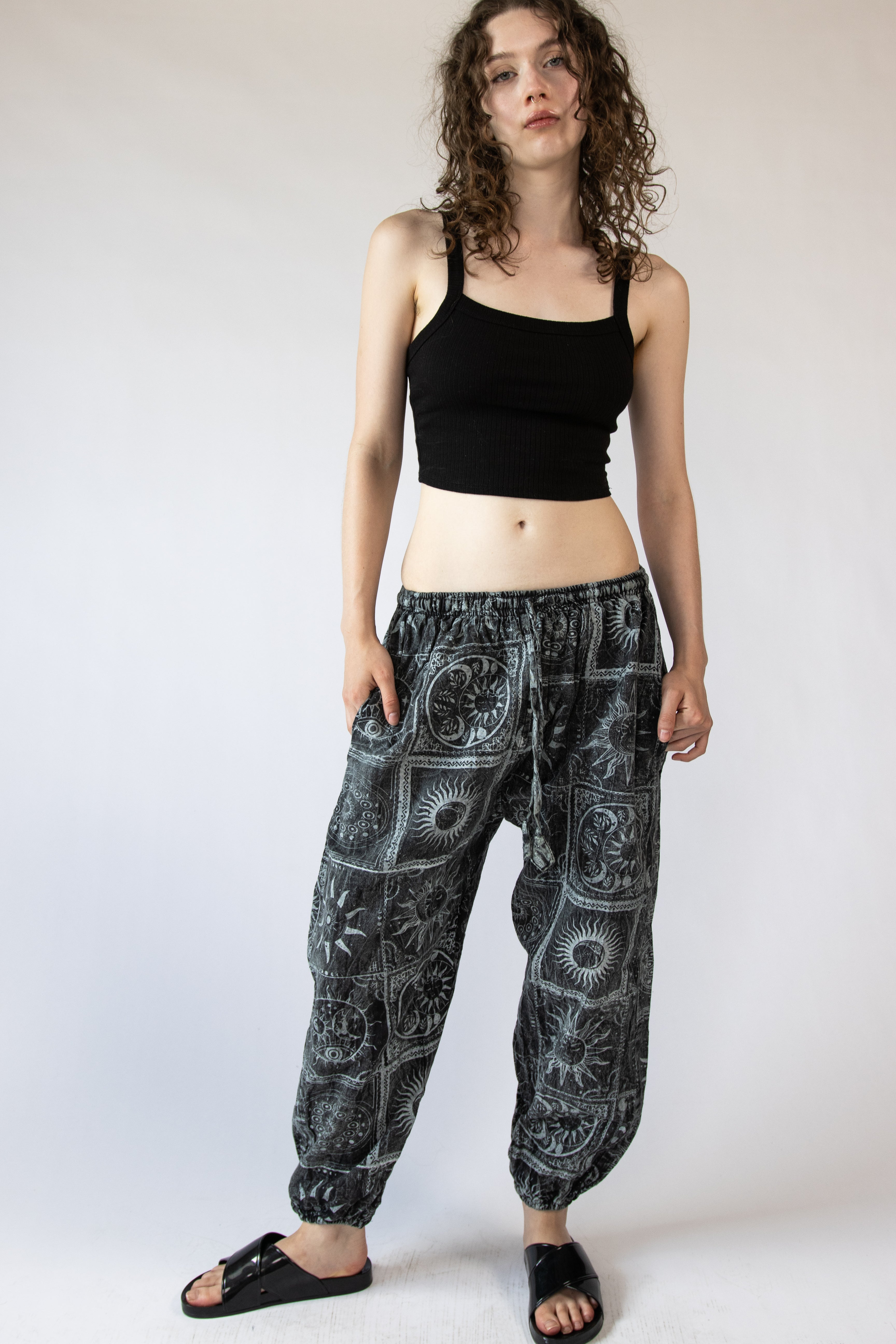 Celestial Print Jogger Pants
