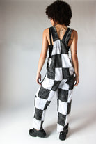 Checkered Patchwork Overalls