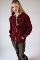 Cherry Charm Sherpa Lined Hoodie