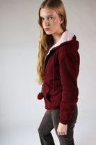 Cherry Charm Sherpa Lined Hoodie