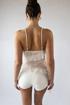 Ruffle Chiffon Cami Tank Top